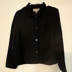 Norton McNaughton Petite 14P womens black blazer